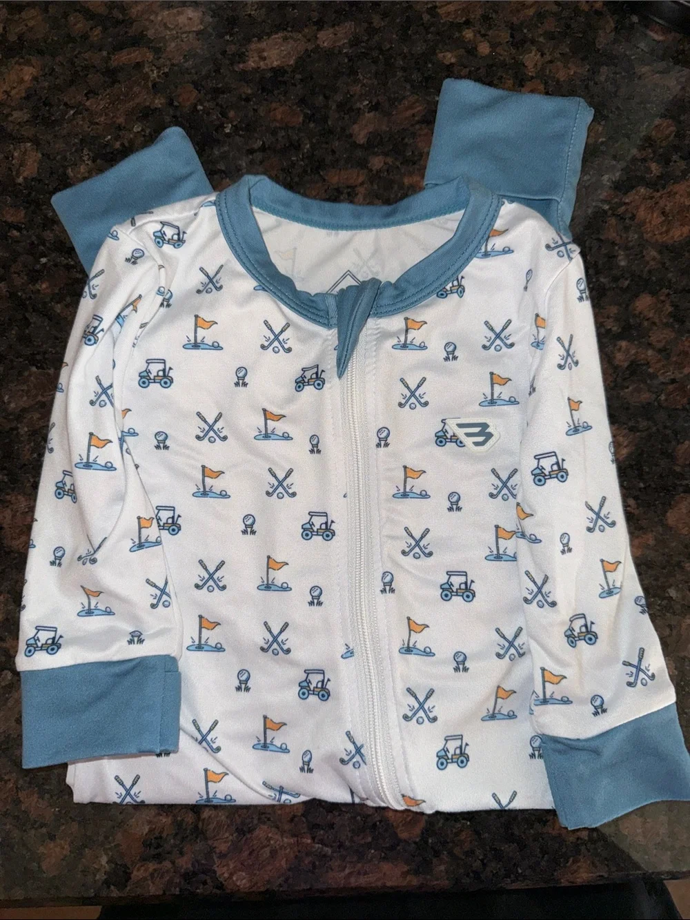 Burlebo Baby Full-Zip Pajamas